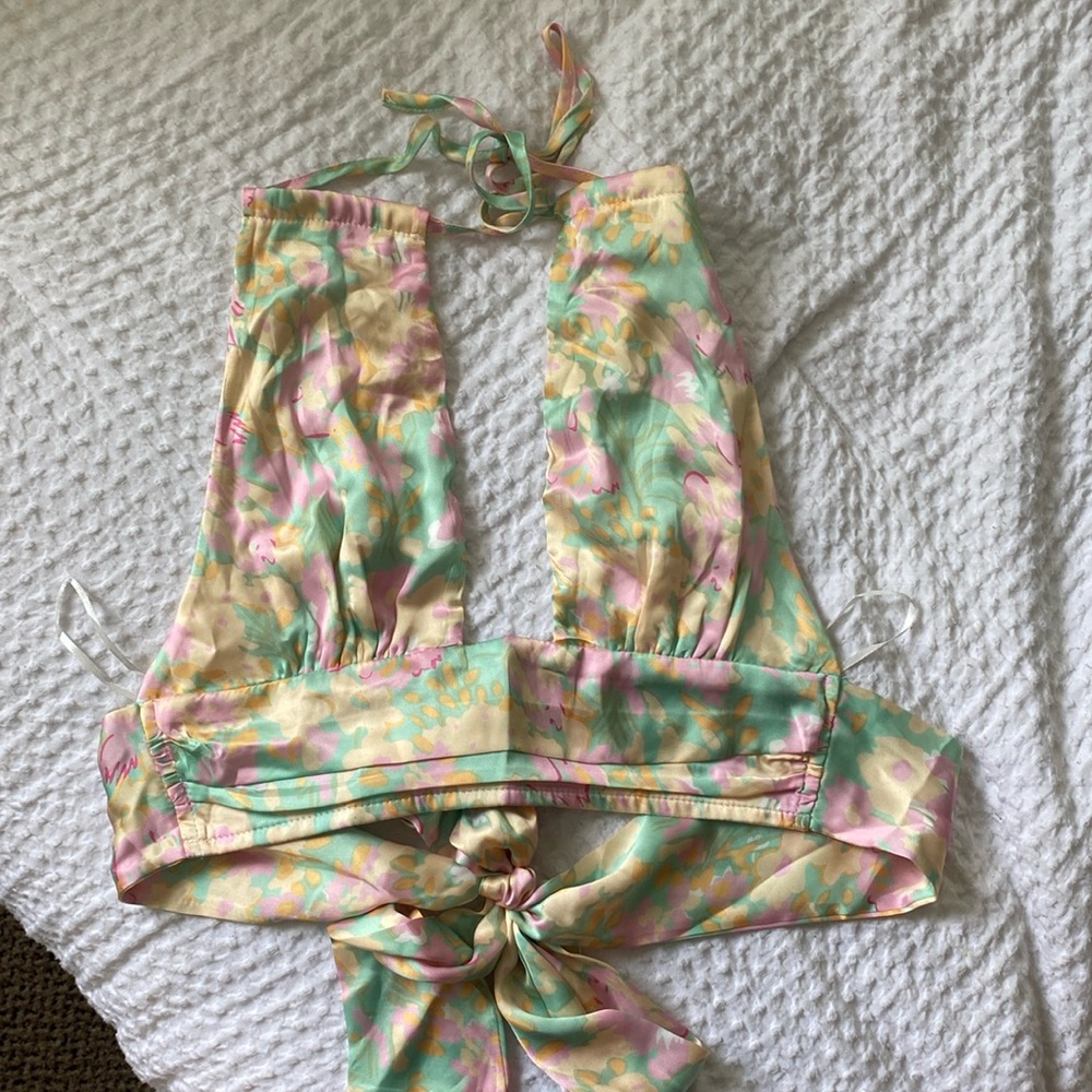 Multi color Tie Top
